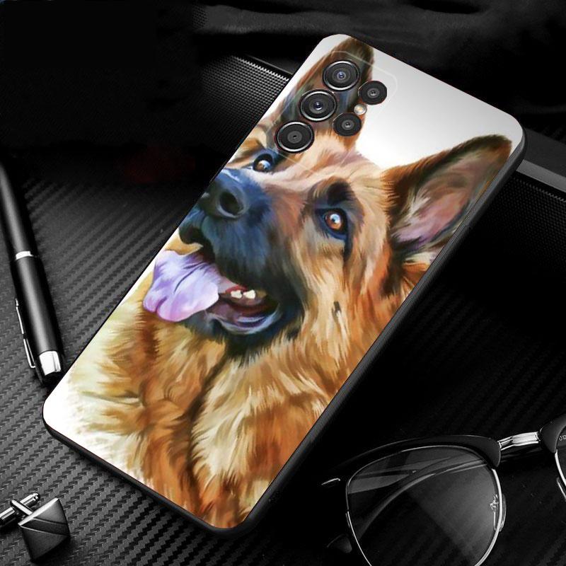 German Shepherd Dog Phone Case For Samsung S25 S24 S23 S22 S21 S20 Ultra S20 S22 S21 S10E S20 FE S24 Plus