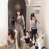 #Summer integrated back lace sling vest fixed integrated cup slim and thin versatile and thin
