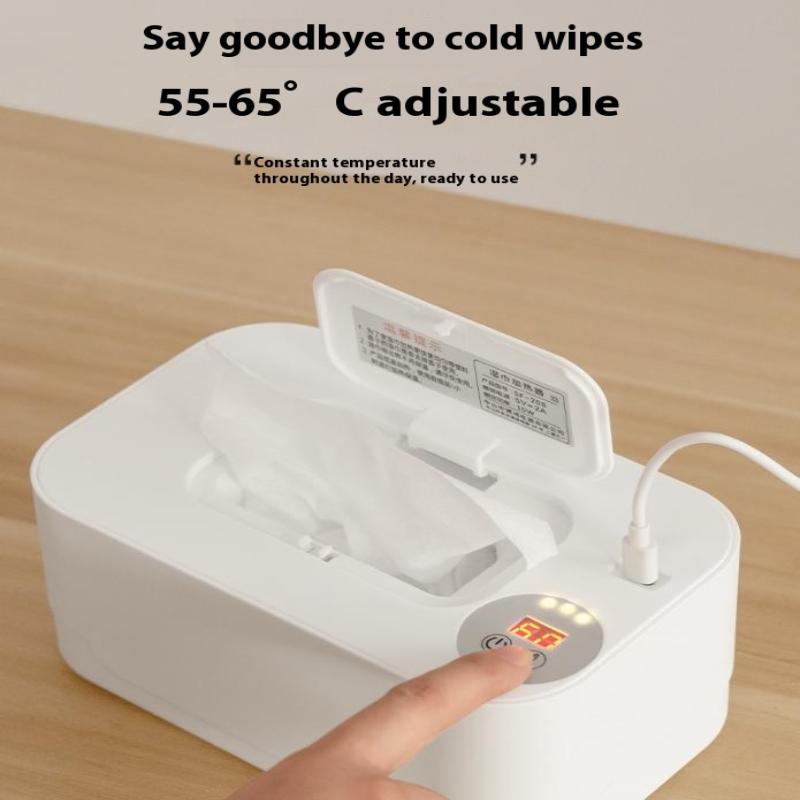 Portable Baby Wet Wipe Heater Baby Wipe Heater With Led Display Wipe Heater Wipe Heating Box Usb Charging Temperature Regulation