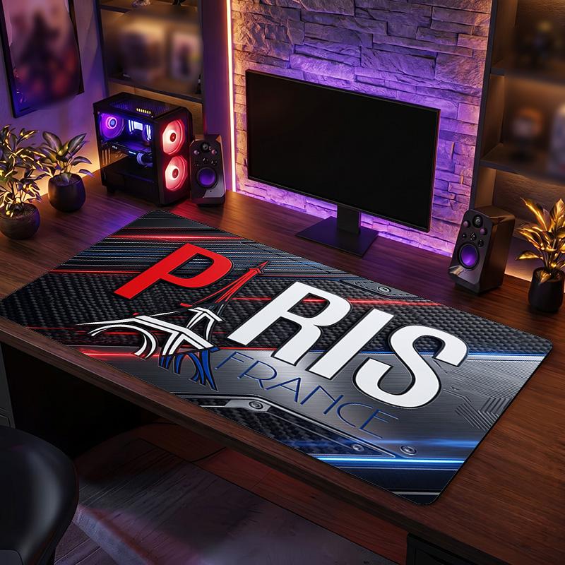 France Football Crest Mouse Pad, Extended Non Slip Rubber Desk Mat for Gaming Office Laptop Fan Gift