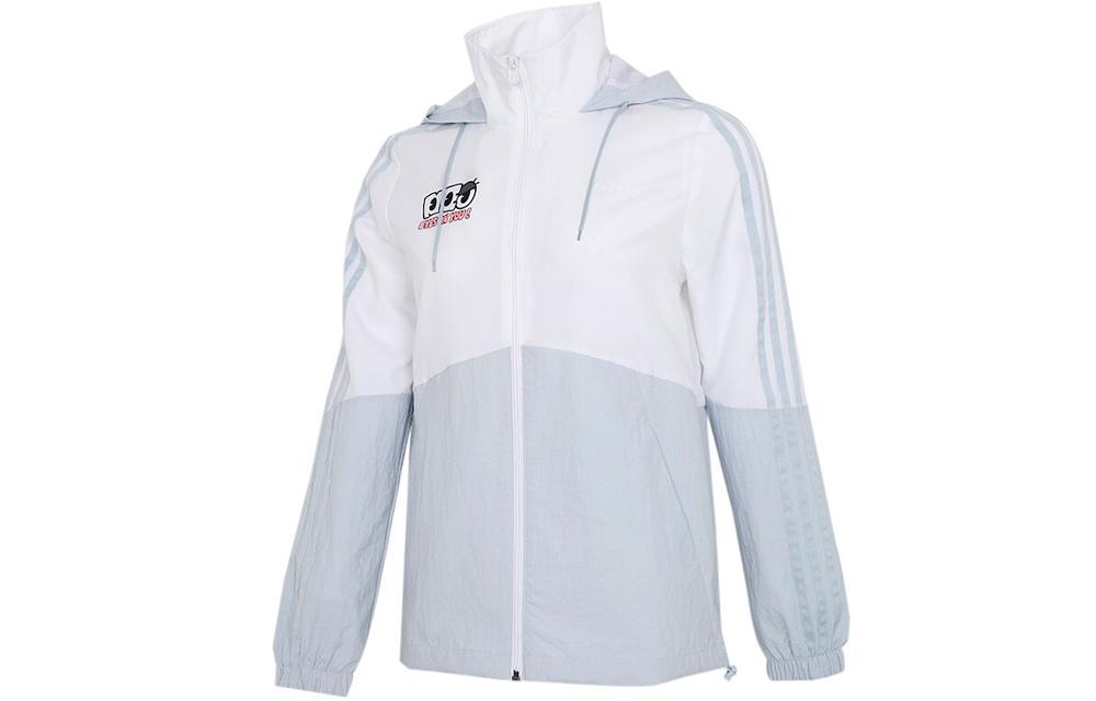 Adidas Neo Jackets Women s White Blue Multicolor Hooded Moderate Other GP5423 M