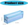 Clear Mesh Pencil Case Double Layer Pencil Pouches Large Capacity Pen Organizers Storage Bag Portable Makeup Storage Bag