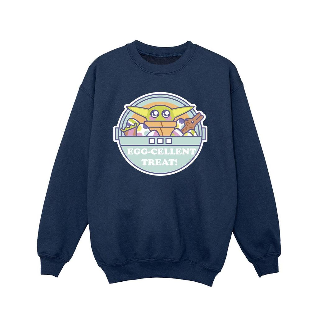 Star Wars Girls The Mandalorian Eggcellent Easter Sweatshirt