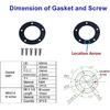 Fuel Sending Unit Gasket for Fuel Sender Water Level Senor Tank Sender Gas Level Replacement Gasket (NBR) Kit Marine Boat Vehicles
