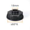 Plastic Adapter 1/2"",3/4"", 1"" IBC Fuel Tank IBC Tank Adapter S60X6 Coarse Thread Cap Connector