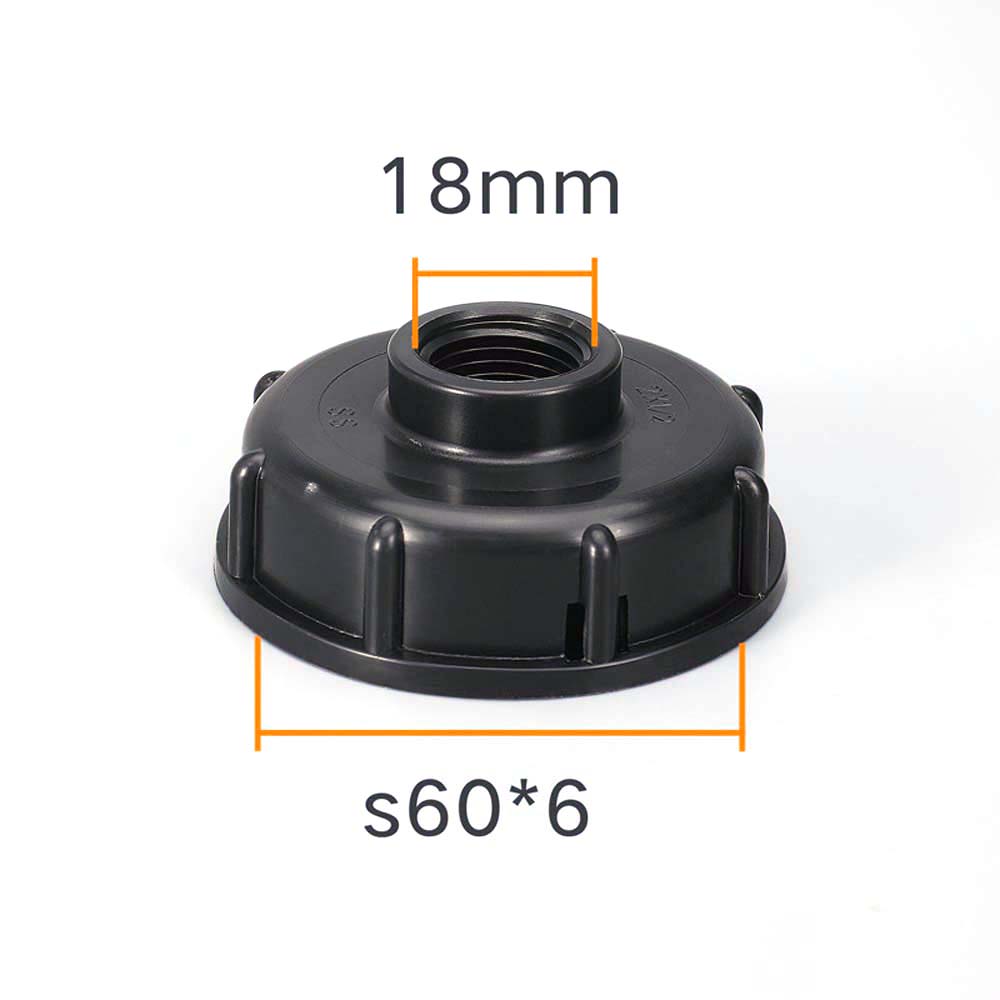 Plastic Adapter 1/2"",3/4"", 1"" IBC Fuel Tank IBC Tank Adapter S60X6 Coarse Thread Cap Connector