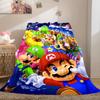 Mario Bros Soft Flannel Blanket Lightweight Cozy Microfiber Blanket for Couch Bed LXR95