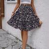 2024 Spring/Summer Floral Fashion Women's Wide-Leg Drape Shorts Skirt Pants