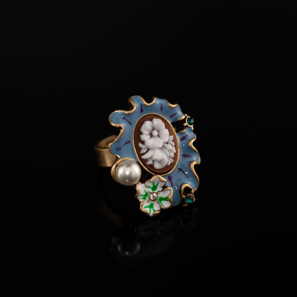 Medieval Copper Alloy Ring, Retro Court Style, High Sense Female Designer Temperament, New Ring