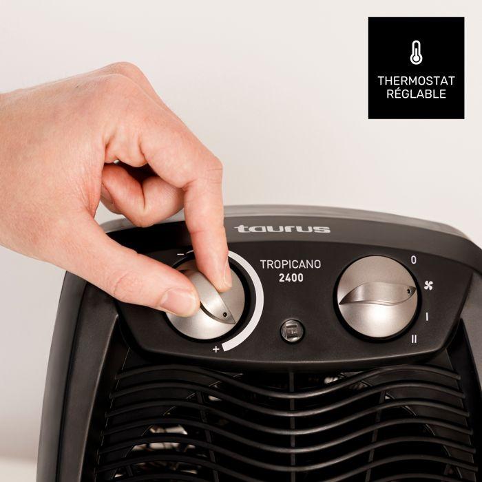 Fan Heater - Taurus - Tropicano 2400 - 2400W - 3 Positions - Adjustable Thermostat