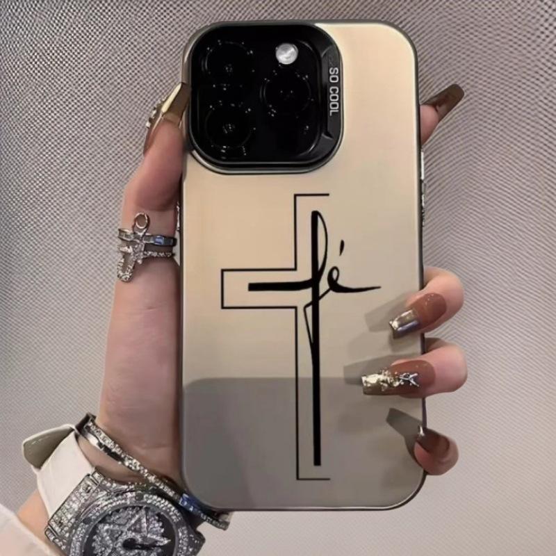 The new cross is suitable for Apple 17Promax mobile phone case iphone16 yuan gas case 15 Europe and America 1413.