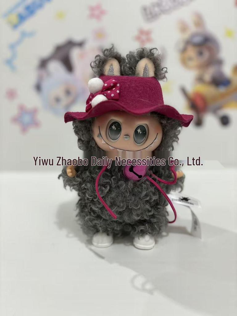 Pleasant Goat Labubu Plush Toy Keychain Vinyl Blind Box Doll