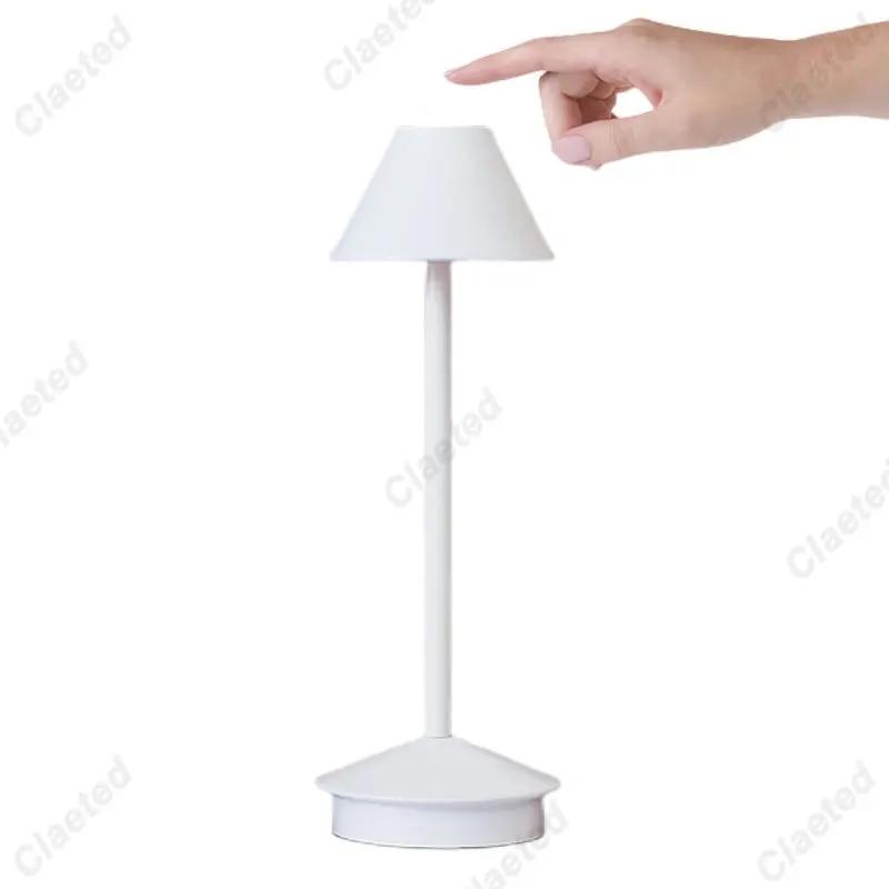LED Table Lamp Retro Bar Coffee 3 Color Touch Sensor Rechargeable Lamp Dining Bar Table Decoration Night Light for Living Rome