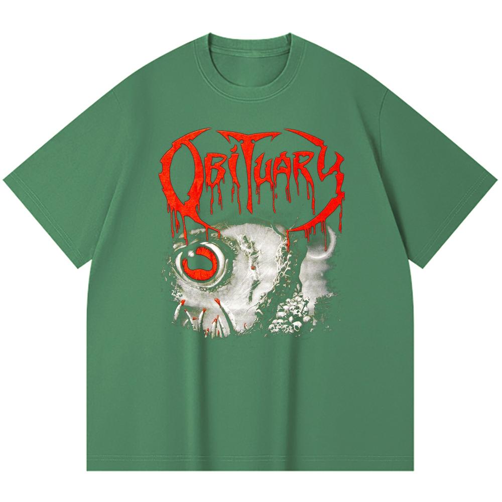 230 g/m² 100% Baumwolle Heavy Metal T-Shirt Rockband Beliebte Musik Druck Unisex Schweres Baumwoll-T-Shirt