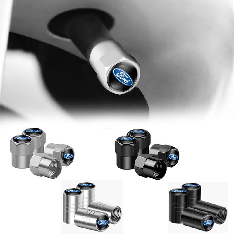 For Ford MK11Car Tire Valve Caps Tyre Airtight Cover Dust For Ford B-Max cmax smax KA st line Galaxy Explorer Expedition Mondeo Accessories