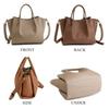 Pragma Shoulder Tucked Lightweight Synthetic Leather Women's Bag, Crossbody, Adult, Lightweight, 2-Way Tote, Handle, Elegant, (Camel)