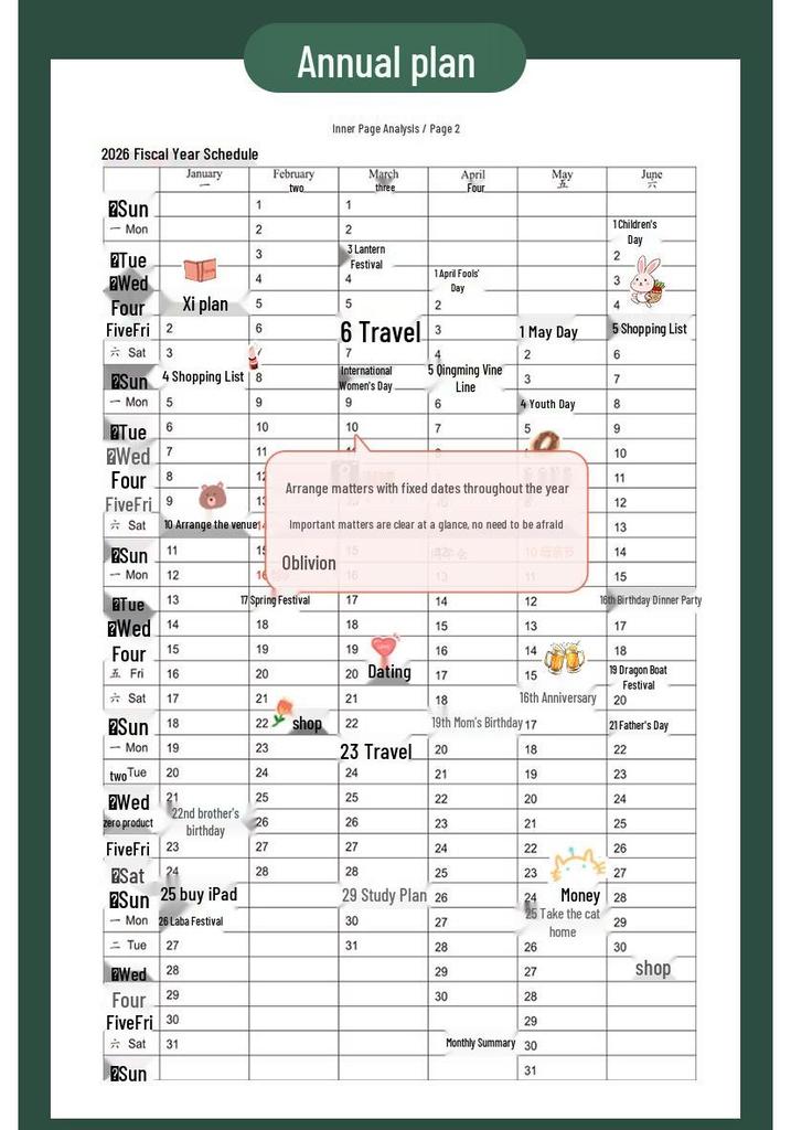 2026 A5 Daily Planner & Schedule Book with Custom Logo Hot Stamping - A6 Bullet Journal Notebook with One-Page-Per-Day Format