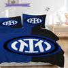 Set tre pezzi Design Emblema Inter (1 * copripiumino + 2 * federa, senza nucleo) Set biancheria da letto Regalo di Natale per compleanno Morbido e confortevole