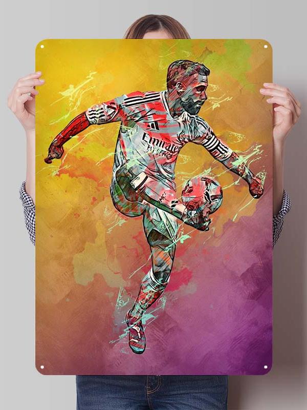 Dani Carvajal Metal Posters Customizable Sign Decor for Room Decoration Football Player Tin Signs for Home Wall Art Decoration