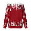 Women's Casual Long Sleeve Christmas Print Neck Top