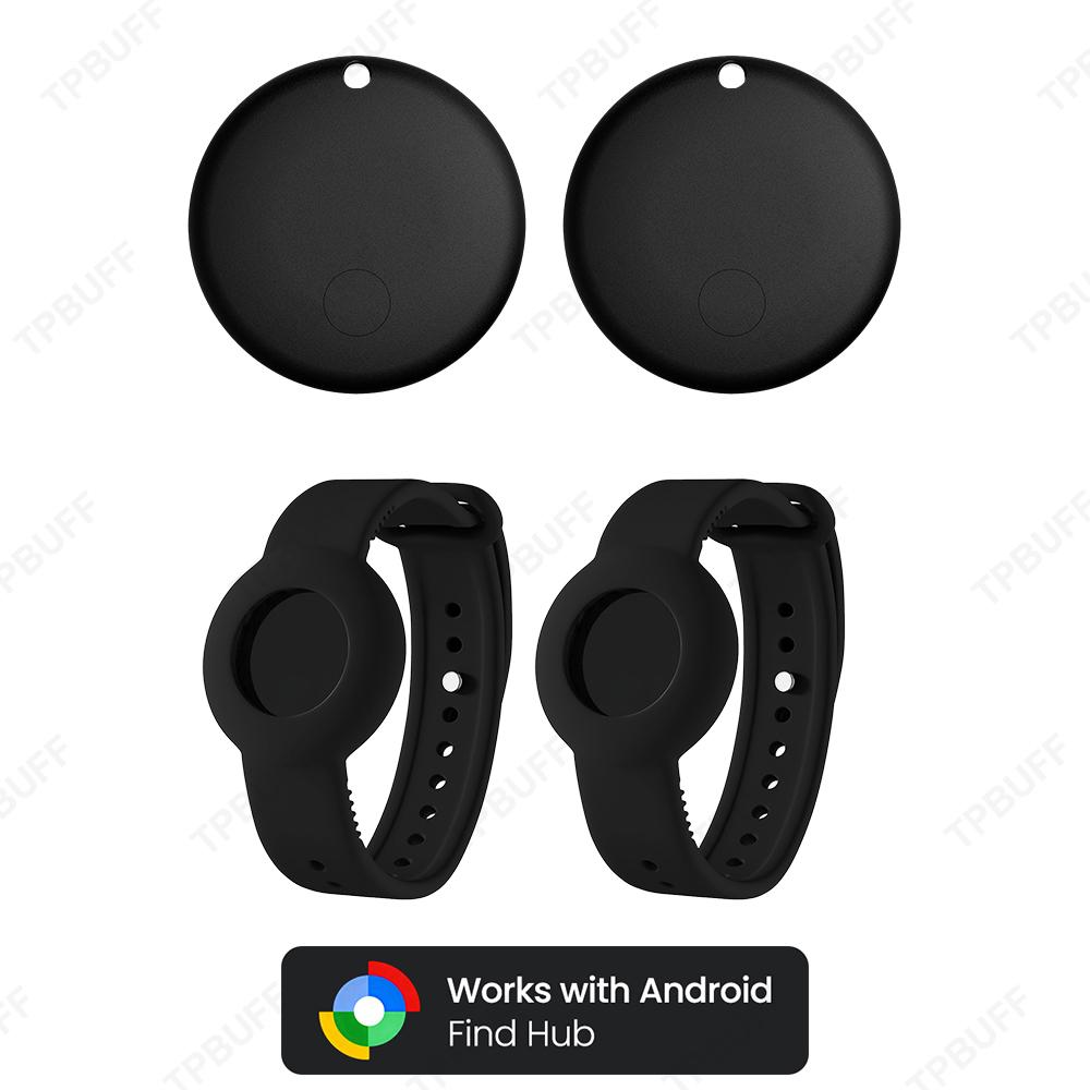 Android Smart Tracker Bracelet for Kids Soft Silicone Waterproof Wristband GPS Tracker Watch Band For Google Find Hub Anti-lost