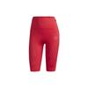 X Stella McCartney Collaboration Solid Logo Print Straight Leg Fitness Shorts Women Shorts Red GU9489