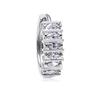 French Retro Fashion Zircon Hoop Earrings