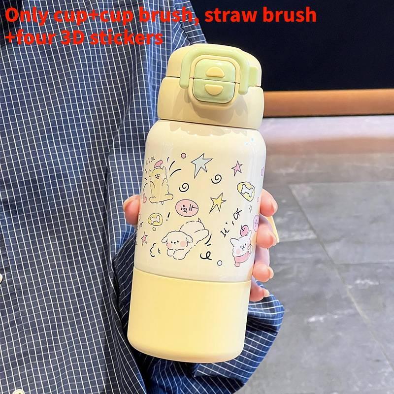 Strawberry Dog Childrens Thermos With Large Capacity Vacuum Insulation For Kids