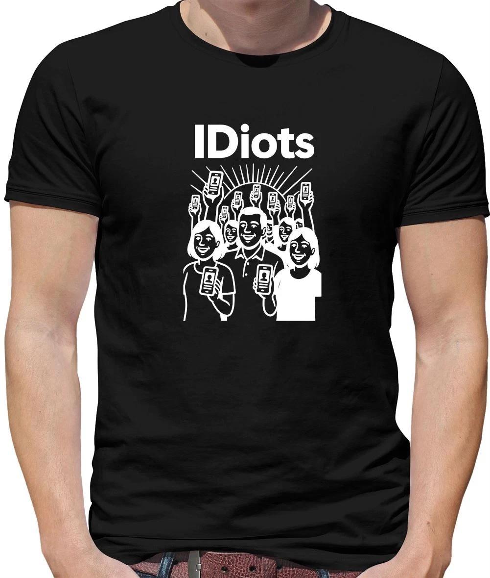 IDiots Anti Digital ID Cards - Mens T-Shirt - Britcard UK Starmer Labour M