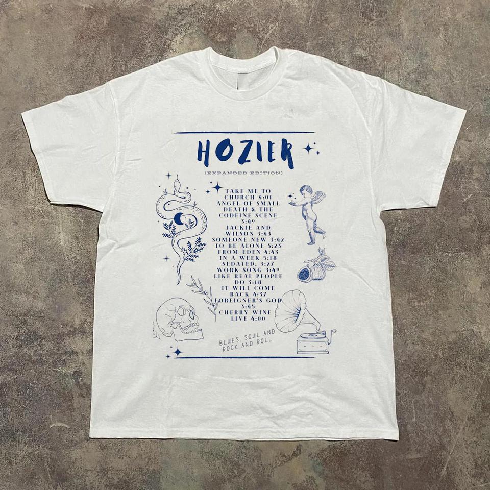 Футболка Hozier Дебютный альбом Топы Футболка Полный размер S-4XL 4XL