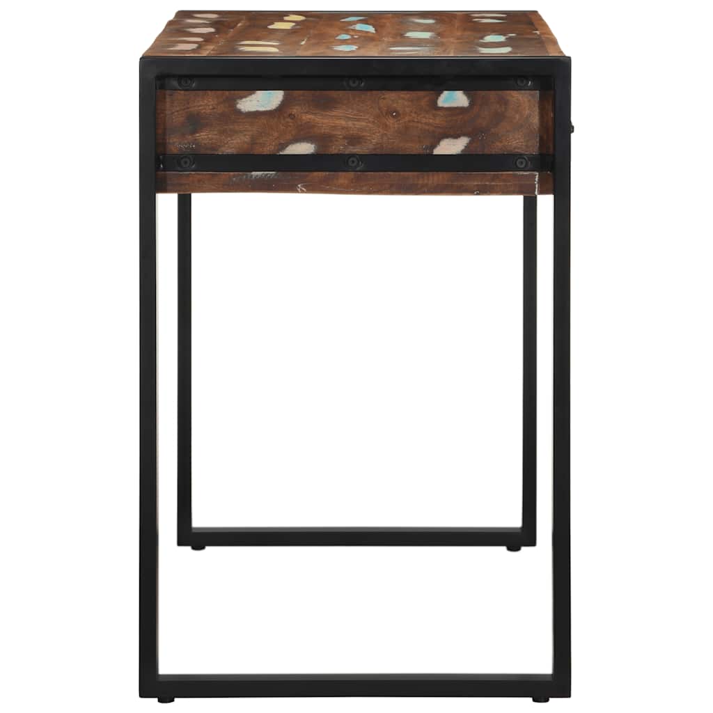 Multi Color Desk 100 x 50 x 75 cm Solid Reclaimed Wood