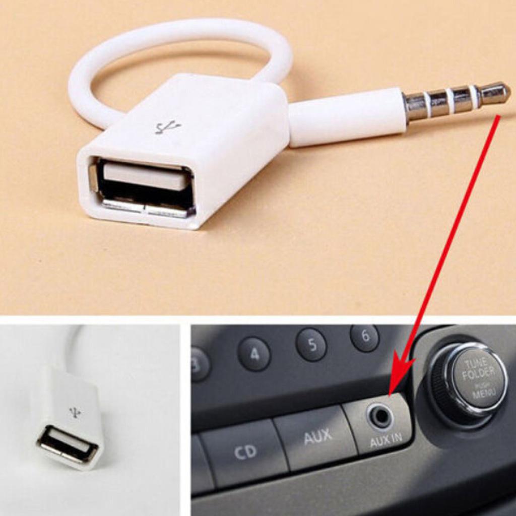 Universal 3.5mm USB To AUX Converter Connection Cord Suitable for Vehicle Sound Music Playback Connecting Stereo Sources