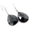 Les Trésors De Lily [C6920] - Silver Earrings 'Linda' Silver Black (rhodium-plated) - 15x12 Mm