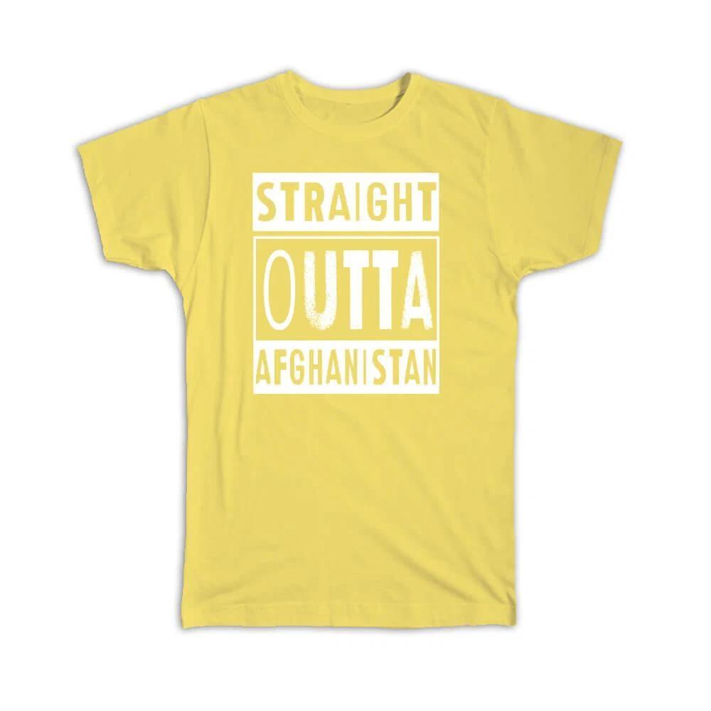 Gift T-Shirt : Straight Outta Afghanistan Afghan XL