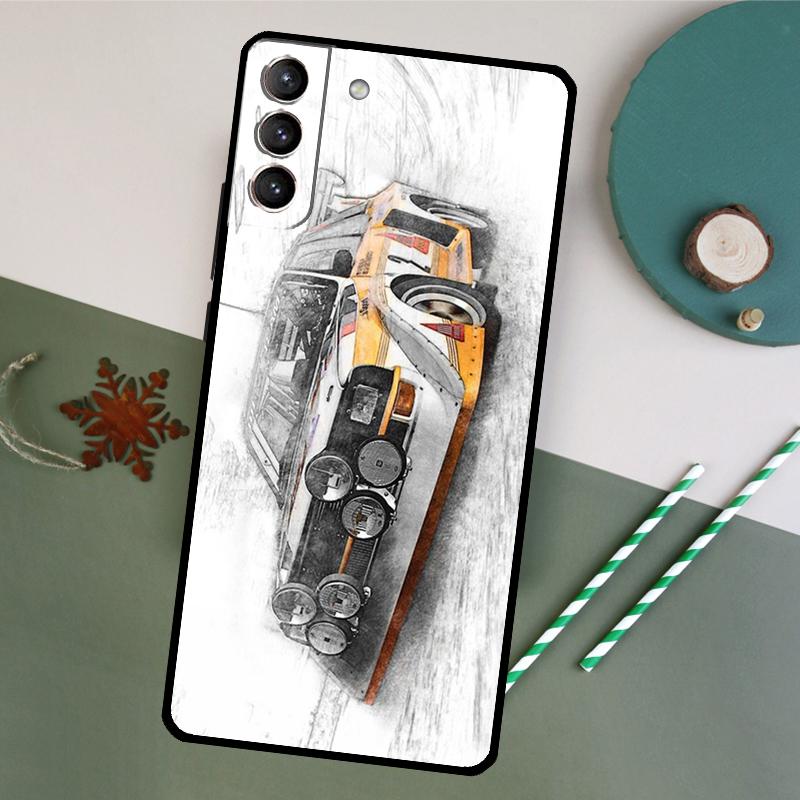 Coque de téléphone pour voiture de sport drift pour Samsung Galaxy S26 S23 Ultra S20 S21 S22 S24 S25 Plus S10 S25 FE Couvercle arrière