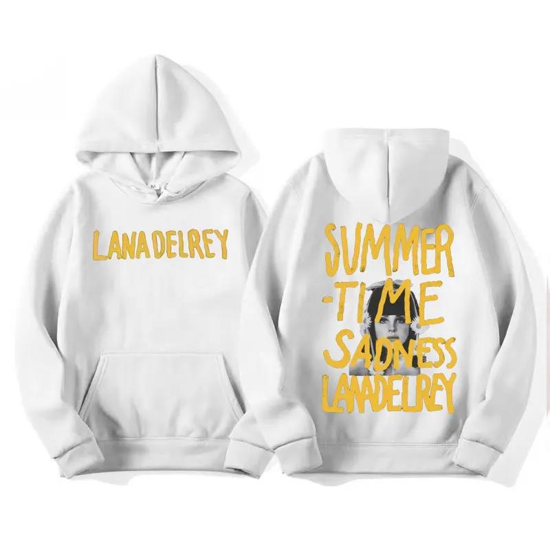 Singer Lana Del Rey Summertime Sadness Hoodie Vintage Unisex Pullover Vintage Graphic Hoody Tops Oversize Clothing