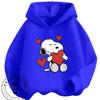 Kawaii Printed Hooded Sweatshirt Autumn Winter Casual Trendy Cartoon Kids Shirt Snoopy Children