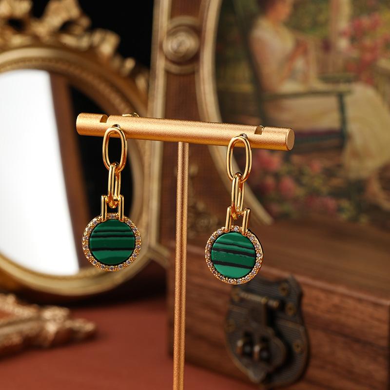 Jewelry  Trendy New Design Circle Design Pendant Fashionable Earrings Long And Simple Style Retro Earrings