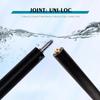 OKHEALING Carbon Fiber Pool Cue Black Technology Billiards Sticks 12.9mm Tip Uni-loc Joint 147cm/58inch Length 19~20oz Weight Billiard Cue