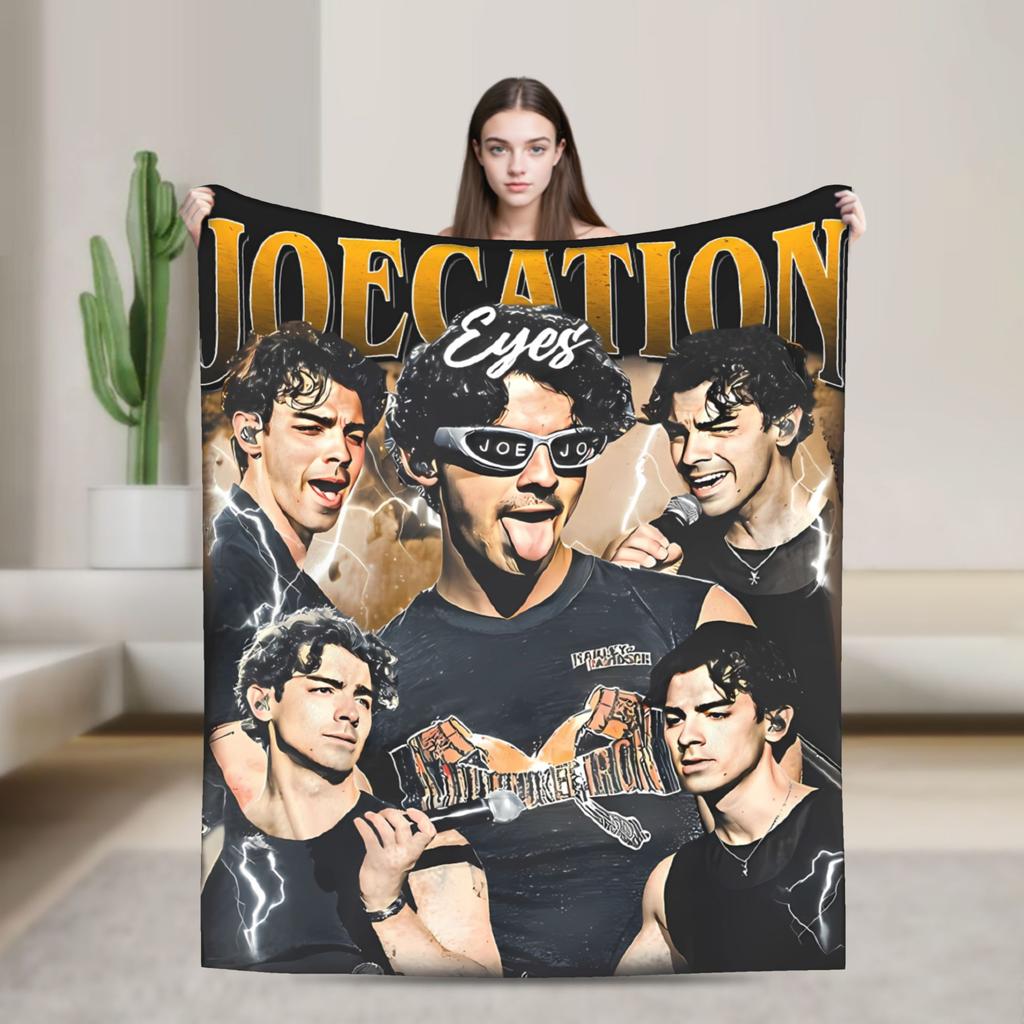 Joe Jonas Joecation Blanket Quality Warm  Throw Blanket Winter Students Living Room Pattern Bedspread