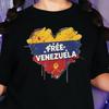Venezuela Flag Heart T-Shirt, Unisex Cotton Graphic Tee