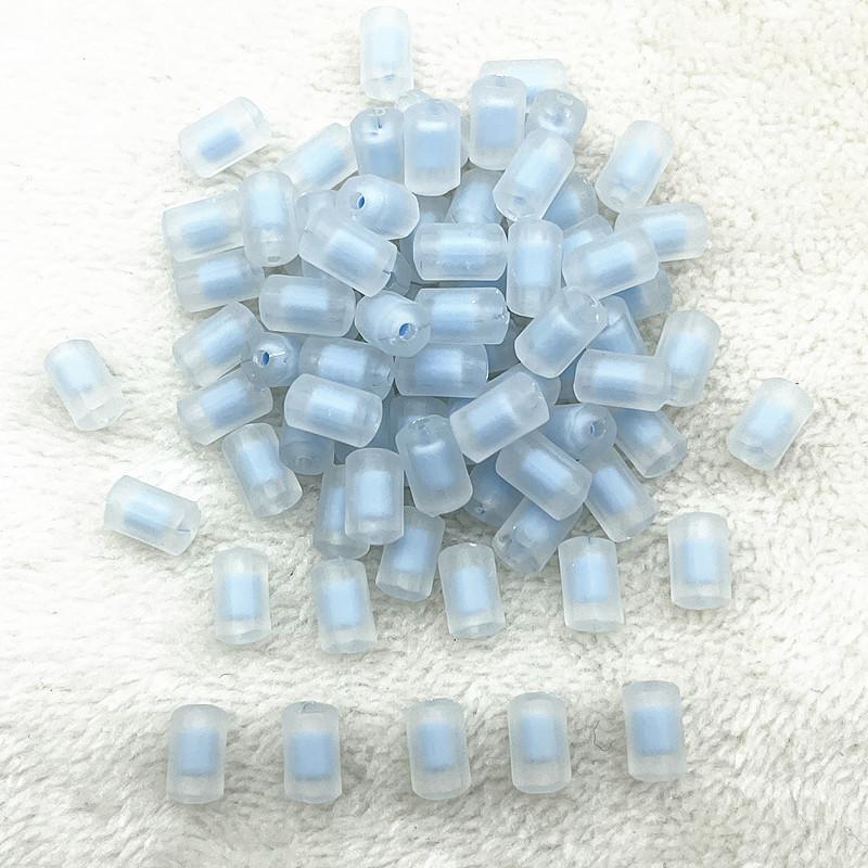 30pcs 12x7mm Matte/Transparency/AB Colour Acrylic Cylinder Beads Loose Spacer Beads for Jewelry Making DIY Bracelets Accessories