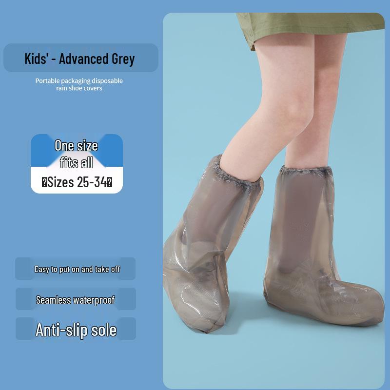 Portable Waterproof Thick Transparent Disposable Shoe Covers - Individually Packed for Outdoor Use