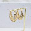 [Elegant Earrings] Elegant Floral Hollow Drop Earrings for Women | Versatile Fashion Jewelry for Everyday & Parties, Pendant, Flower