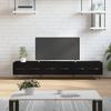 Vidaxl TV Cabinet, Black, 150X36X30 Cm, Wood-Based Material