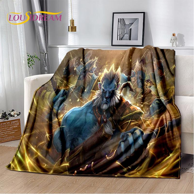 

RPG Dota2 Classics Game Gamer Blanket,Soft Throw Blanket for Home Bedroom Bed Sofa Picnic Travel Office Rest Cover Blanket Kids 30x40in