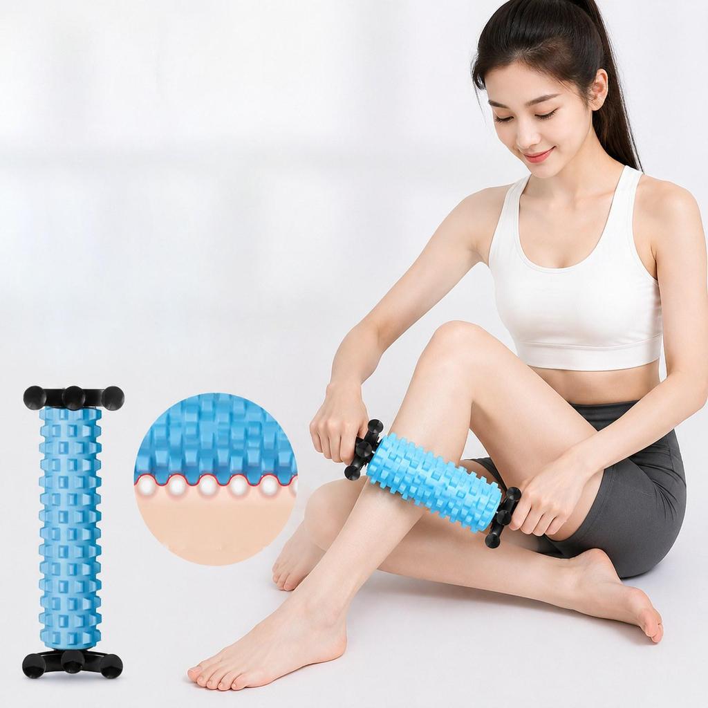 And Stable Foam Massage Roller with Suction Cups for Home Gym, Ideal Full Body Muscle