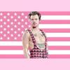 Arazzo bandiera americana rosa