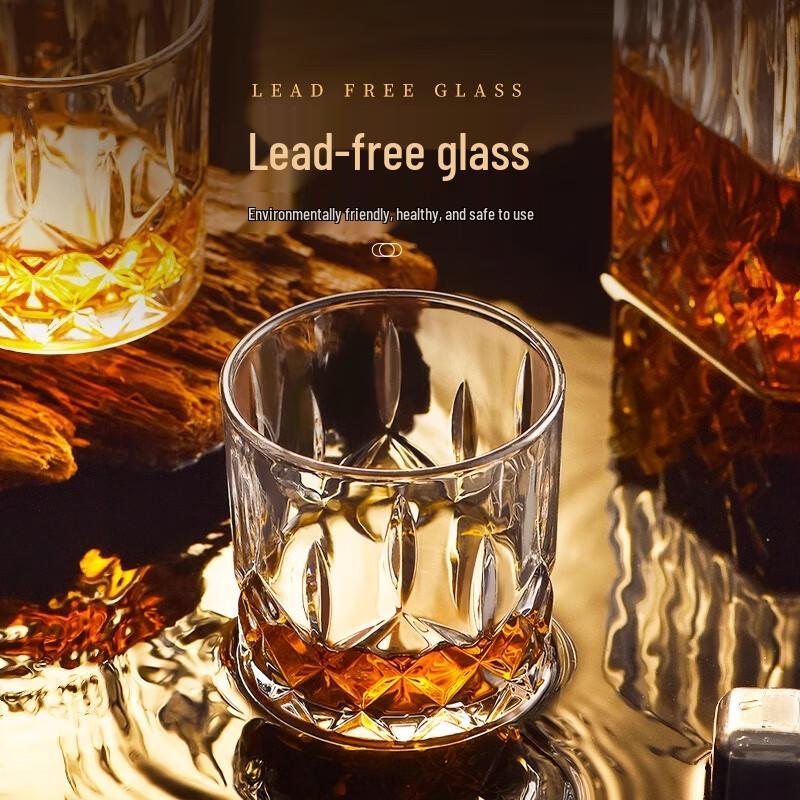 PAKCHOICE European Carved Whiskey Glass Set