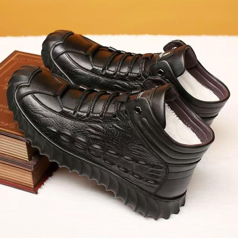 

Хлопковая обувь мужская бархатная зимняя теплая из коровьей кожи с высоким верхом мужская обувь морозостойкие зимние ботинки мужская удобная обувь 44